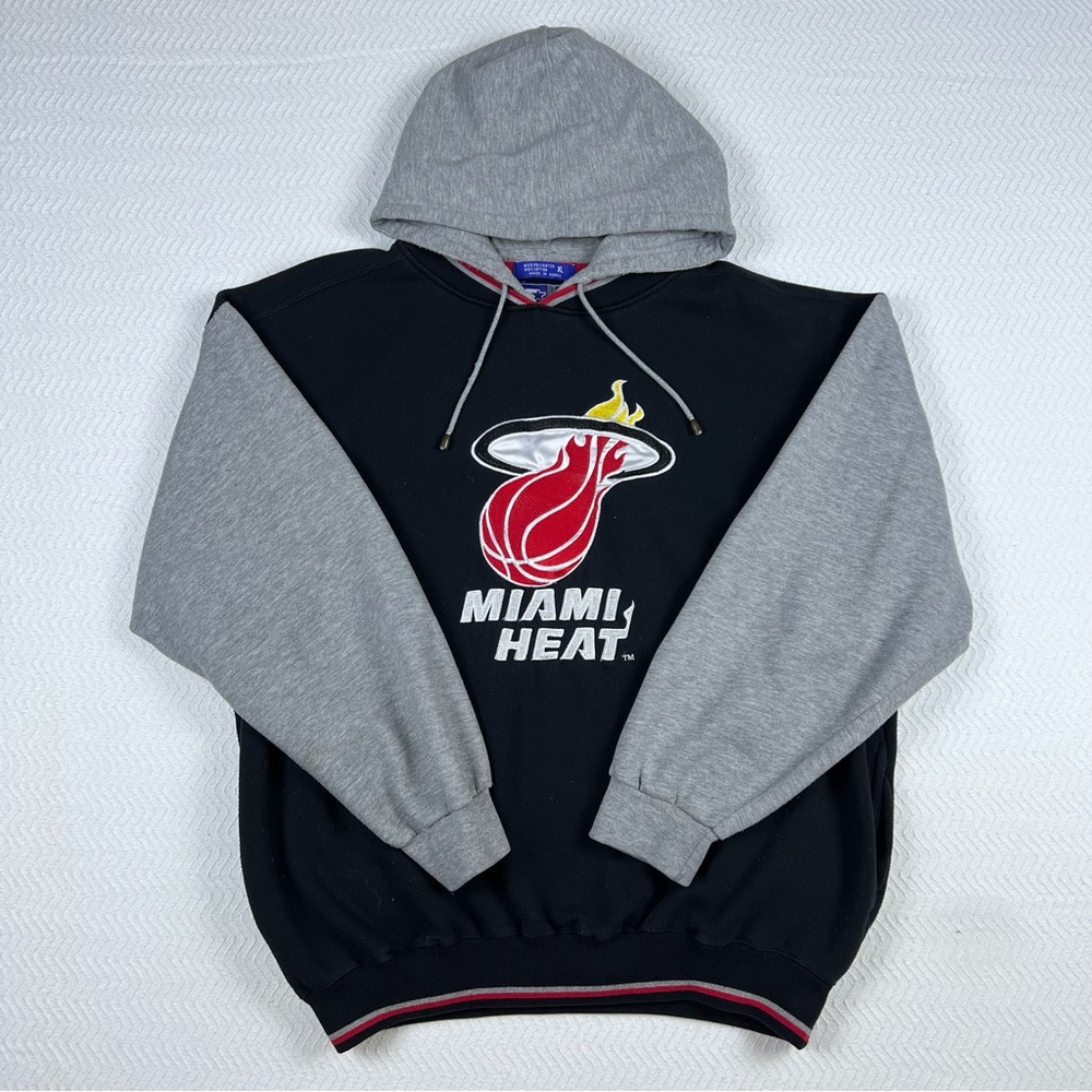 Vintage Miami Heat Starter Pullover Hoodie Size XL Mens NBA 90s RARE